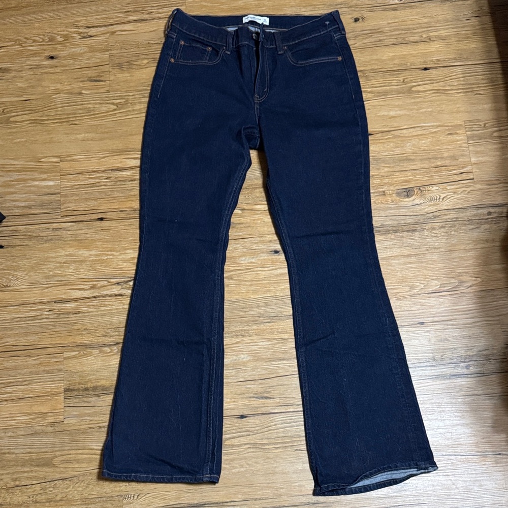 Abercrombie & Fitch Navy Flare Jeans